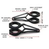 Fork Mounted Motorcycle Headlight Holder 42 mm - 43 mm