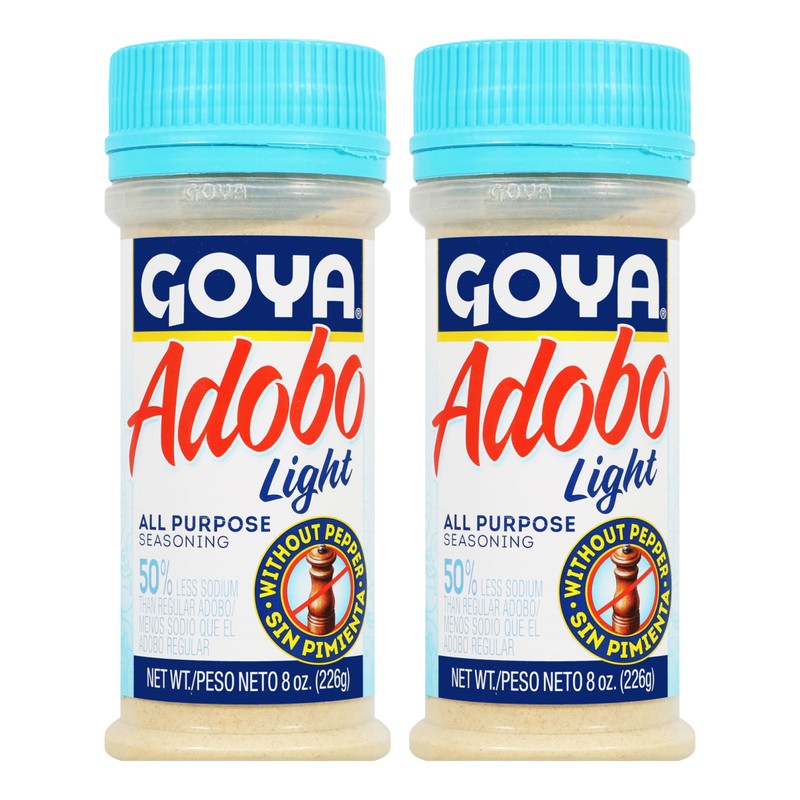 Goya Adobo Seasoning Light Without Pepper - 2 Pack