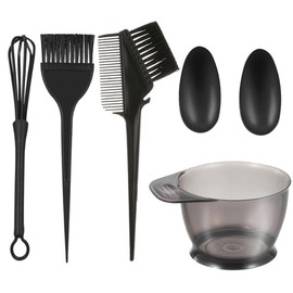 FineGood 5 Pcs Hair Coloring Tools Reusable Easy Self Hair Color Set Hair Dye Cup Brush Comb Ear Cover with Whipper for Salon Beauty Salon Professional Home DIY Hair Dye