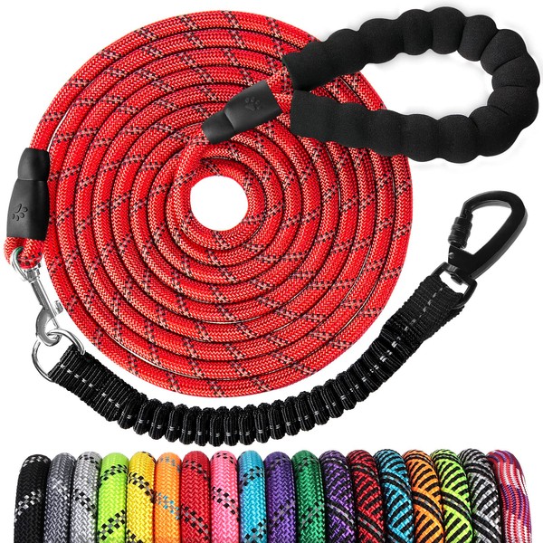 Long Dog Leash 15 FT: Heavy Duty Rope Leashes for