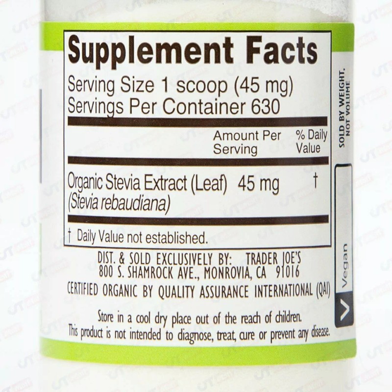 Trader Joe's FRESHEST Trader Joe's Pure Organic Stevia Extract Powder