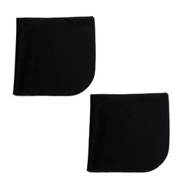 Calabria 2 Pack Microfiber Cleaning Cloth Midnight Black MA018 Cleans Eyeglasses Lens TV Phone Screen Camera Glasses Cleaner