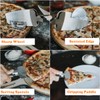 K KIRKWOOD KITCHEN Pizza Cutter, 3-in-1 Stainless Steel Pizza Cutter