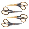 CCR Scissors 8 Inch Soft Comfort-Grip Handles Sharp Titanium Coating