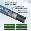 POHIR 5000PSI Pressure Washer Gun 25FT Kink Resistant Hose Kit