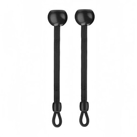 Bungee Tie Down Conversion of Exterior Sun Shades Roller up Blinds,Indoor/Outdoor ，Bungee tie is a Necessary Accessory to Secure Curtains(Black, 6 in 2 pcs)