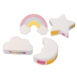 Outanaya 4pcs Natural Bath Set Essential Oils Relaxing Bubble Bath Salt for Travel Spa Skincare Relaxation