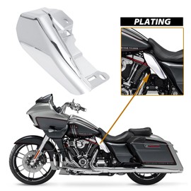 Kiawnia Mid Frame Air Deflector, Heat Shield Deflectors Compatible with Harley Touring Street Glide FLHX Road Glide FLTRX CVO Road Glide ST FLTRXSTSE 2024-2025 (Left Right Set) (Chrome)