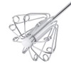 Professional Egg Whisk Blender, Stainless Steel Hand Push Whisk Blender