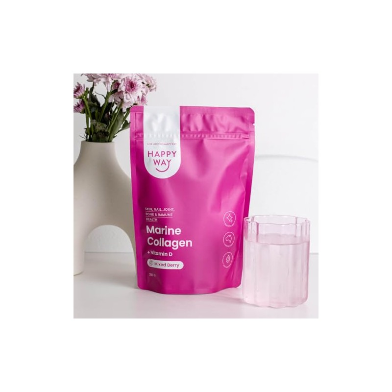 HAPPY WAY Marine Collagen Powder + Vitamin D - 250g