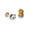 Vertbaudet Set of 2 Baby Rattles, Panda Friends FSC® Multi-Coloured