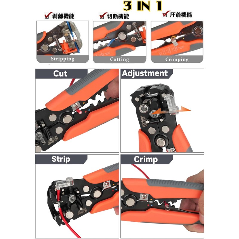 iCrimp ICP-338 Auto Multi Stripper, Wire Stripper, 0.2sq - 6.0