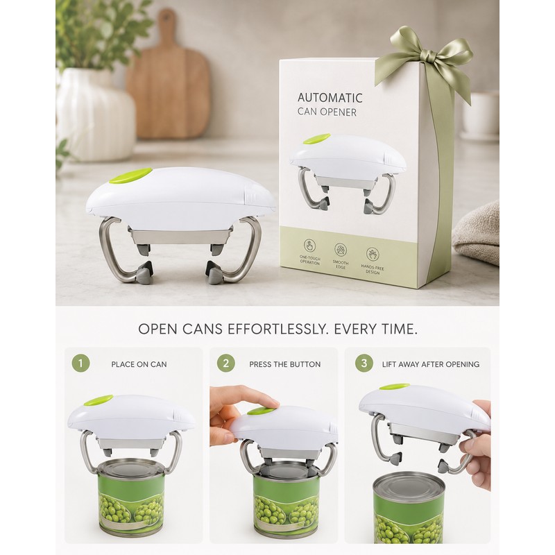Automatic Electric Jar Opener for Kitchen Use – One-Touch Lid