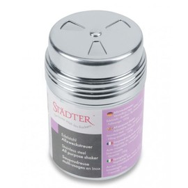 Städter Multi-Purpose Shaker (3 in 1), Stainless Steel, 250 ml, 10 x 6.5 x 10 cm