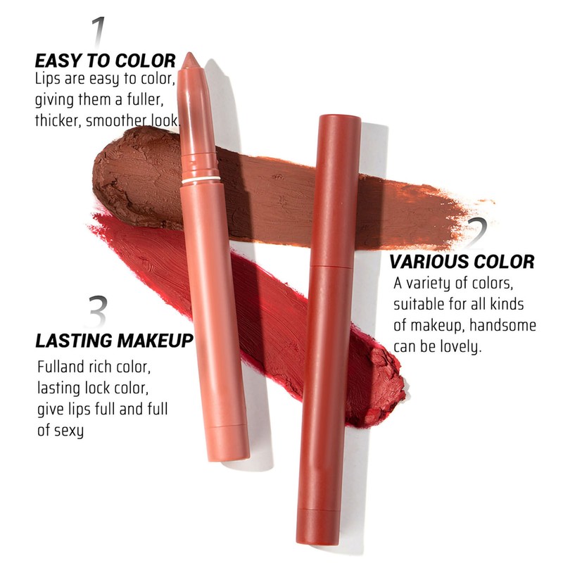 6 Colors Matte Crayon Lipstick Lipstick Makeup Lipstick Set Waterproof