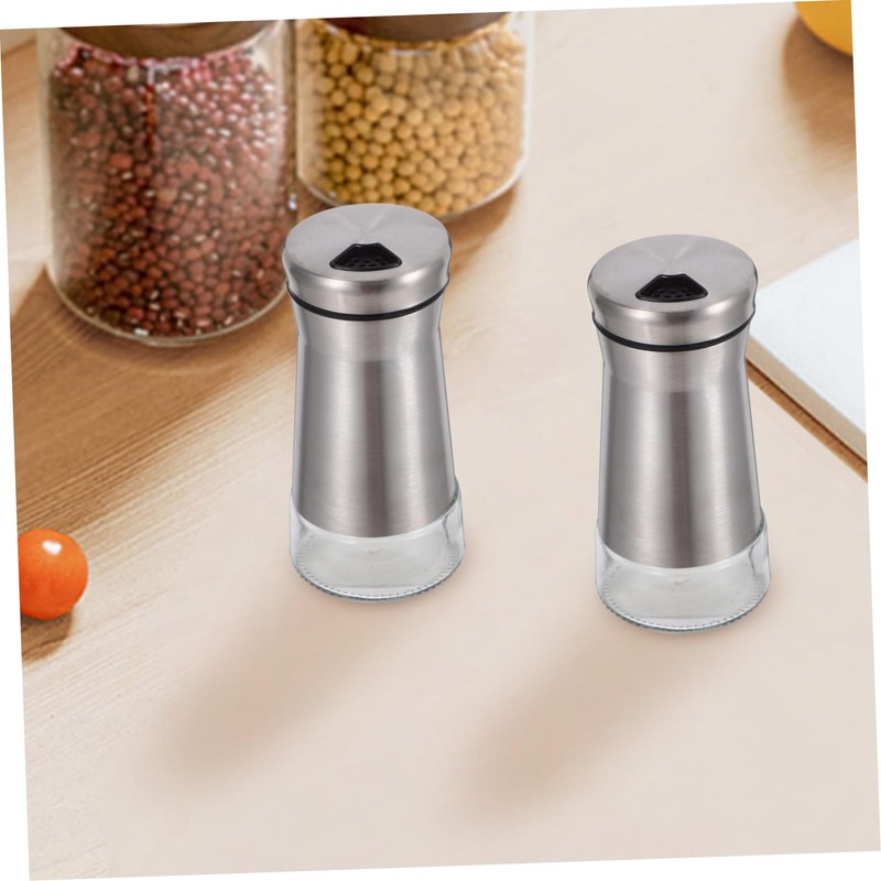 Hohopeti 2pcs Seasoning Shaker Condiment Dispenser Base for Salt Pepper