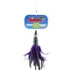 C&H, Tuna Tango Feather Lure, Black Foil/Purple Feather Skirt, 5.25