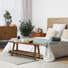 HOKYHOKY Reclaimed Solid Wood Bench-43.3" Farmhouse Entryway Bench with Storage