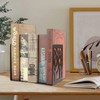 Pack of 2 Bookends, Book Holder, Metal Bookends, Book Holder,