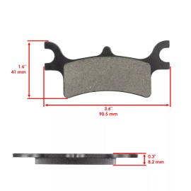 Caltric Brake Pads for Polaris Magnum 325 2X4 4X4 Hds 2002 2003 2004 Front Rear Brakes