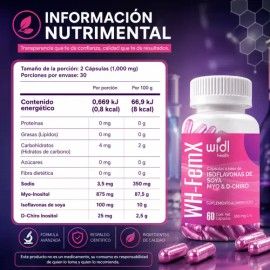 Widl Health Control Hormonal Menopausia Peso Isoflavonas 60c                                                                                          