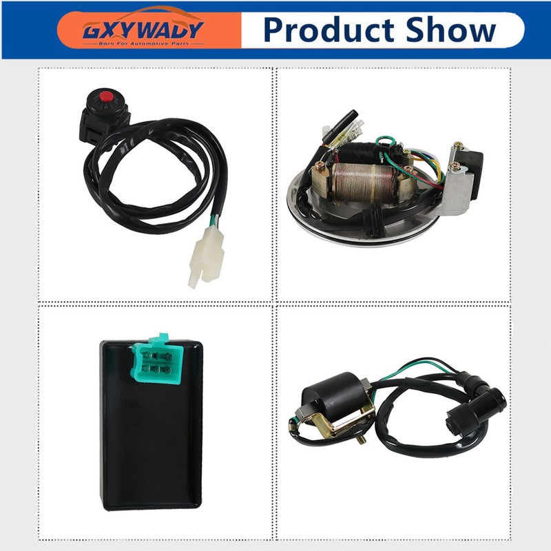 GXYWADY Motorcycle Wiring Harness CDI Ignition Coil Magneto Stator Replacement