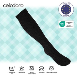 Celodoro 2 Pairs Traditional Knee Socks – October Fest Socks for Men and Women - 39-42