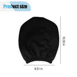 2PCS Soft Car Head Rest Cover Protector - Universal Car Seat Headrest Cover - Reusable Headrest Anti-Dirty Covers Car Headrest Protector - Auto Interior Decorative Accessories for Cars Trucks (Black)