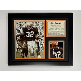 Legends Never Die "Jim Brown Running Framed Photo Collage, 11 x 14-Inch