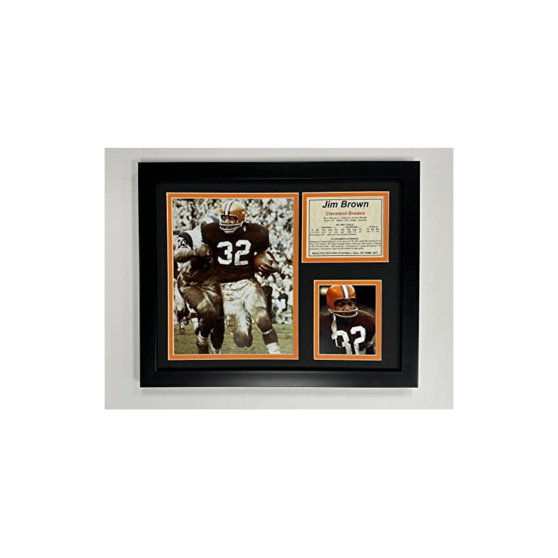 Legends Never Die "Jim Brown Running Framed Photo Collage, 11