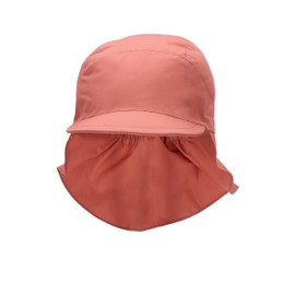 Sterntaler Unisex Children's Peaked Cap with Neck Protection, No Ties, Children's Hat, pink