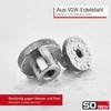 Set of 4 SOTECH Knurled Nuts M5 Stainless Steel V2A