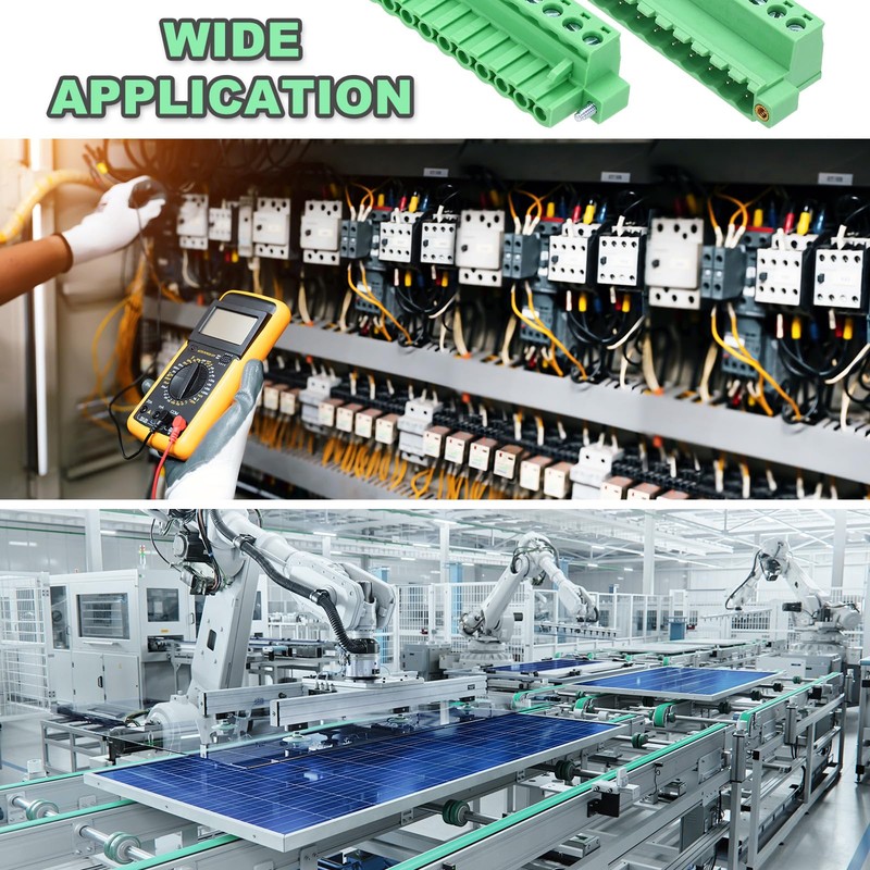 sourcing map 5Set PCB Terminal Block, 300V 10A Male&Female 10