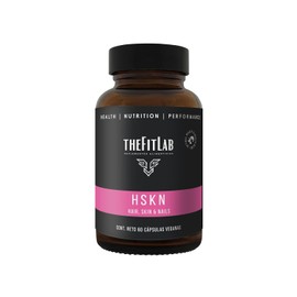 TheFitLab  HSKN (Hair, SKin, Nails) - Suplemento Premium para Cabello, Piel y Uas  Con Biotina, cido Hialurnico, Vitaminas del Complejo B, Minerales  