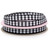 3/8" X 10 Yards Narrow Gingham Ribbon -Black/White Christmas