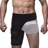 Thigh Compression Sleeve Adjustable Breathable Hamstring Upper Leg Hip Support
