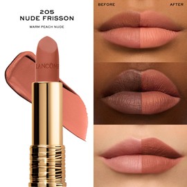 Lancôme L'Absolu Rouge Drama Matte Lipstick - Bold Matte Finish - Lasting Comfort & Hydration - 205 Nude Frisson