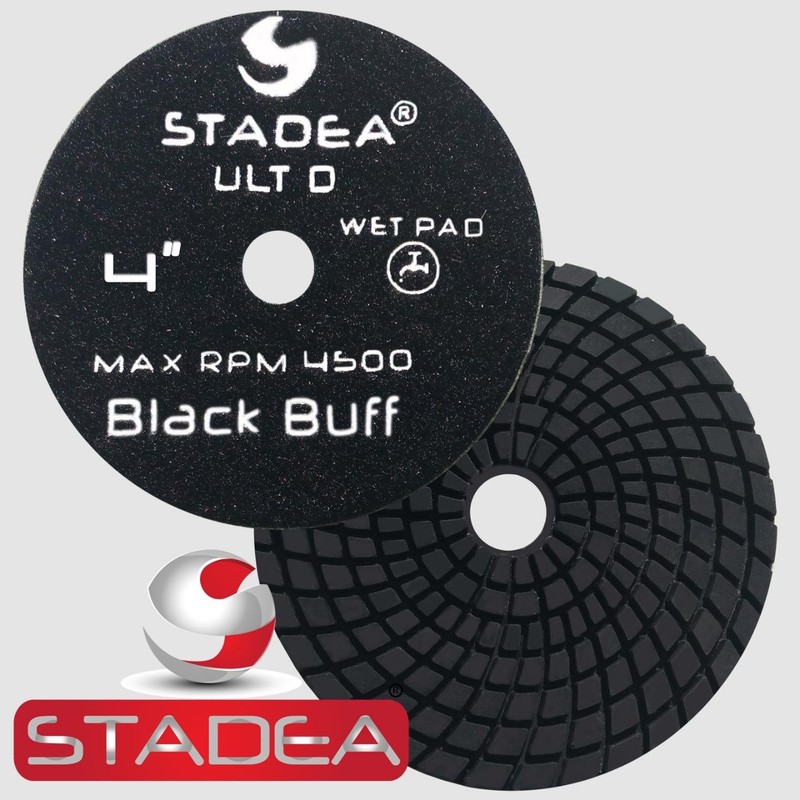 Stadea PPW102X Granite Polishing Pads 4" Diamond Pad 100 Grit