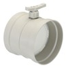 PATIKIL 8" HVAC Duct Manual Volume Damper, PP Adjustment Flame