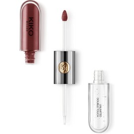 KIKO MILANO - UNLIMITED DOUBLE TOUCH Long-lasting liquid lipstick with a bright finish in a two-step application color Scarlet Red 105.