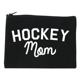 FASHIONISGREAT Hockey Mom Sports Cosmetic Makeup Bag Black Large