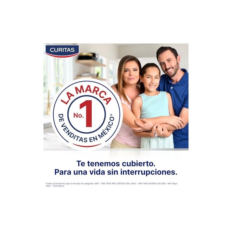 Venditas Adhesivas Extra Grandes CURITAS Aqua Protect XXL, caja con
