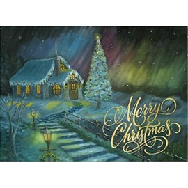 African American Expressions - Embossed Christmas Cards Boxed Set - Inspirational Seasonal Designs - Set of 15 (5x7") Cards with Foil-Lined Envelopes & Gold Sticker Seals - Faith Family Love