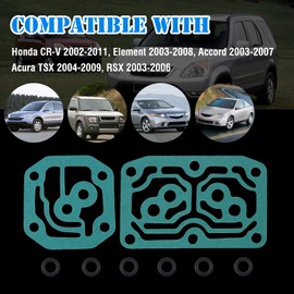 Automatic Transmission Linear Solenoid Gasket Seal with O-Ring Kit Compatible With Honda CR-V 2002-2011 Accord 2003-2007 Element TSX RSX Replace 28262-PRP-000 28260-PRP-014 28250-PRP-013 28252-PRP-000