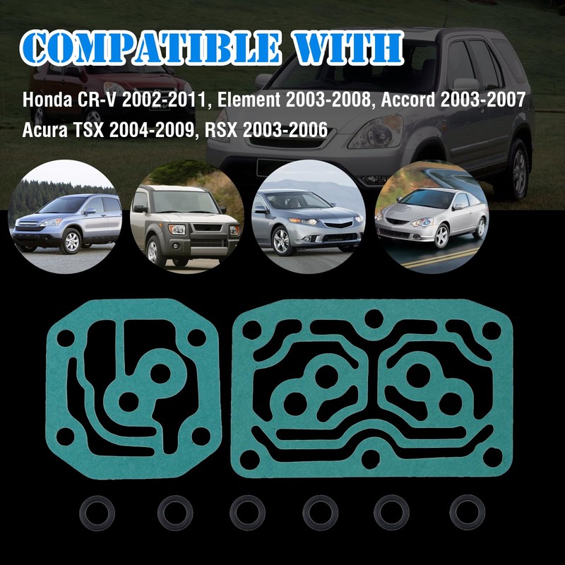 Automatic Transmission Linear Solenoid Gasket Seal with O-Ring Kit Compatible