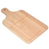 Wooden Cutting Board with Handle Thick Rubberwood Chopping Board Non