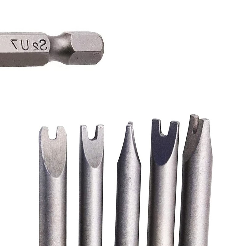 50MM Long Screwdriver Bits Set 5 PCS Magnetic U Type