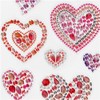 Rhinestone Stickers - Heart - Pack of 11