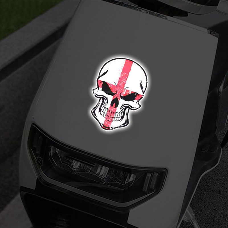 Car Windshield Decal - Reflective Skeleton Stickers for Auto Bumper