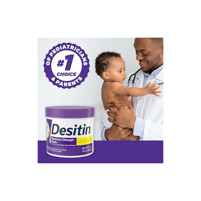 Desitin Diaper Rash Paste Maximum Strength, 16-Ounce Jar